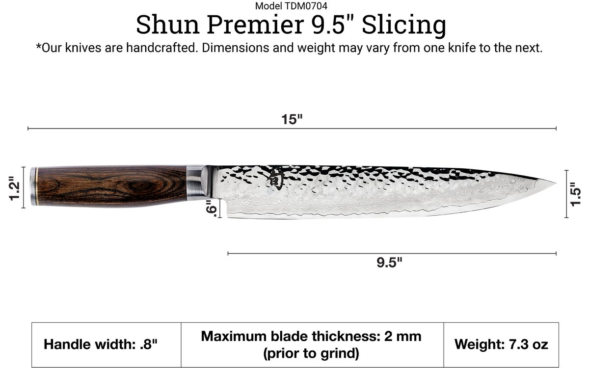 Shun Premier Blonde 2-Piece Carving Set — Walnut