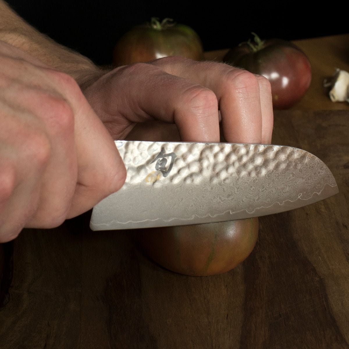 Shun Premier Blonde 5.5" Santoku — Walnut