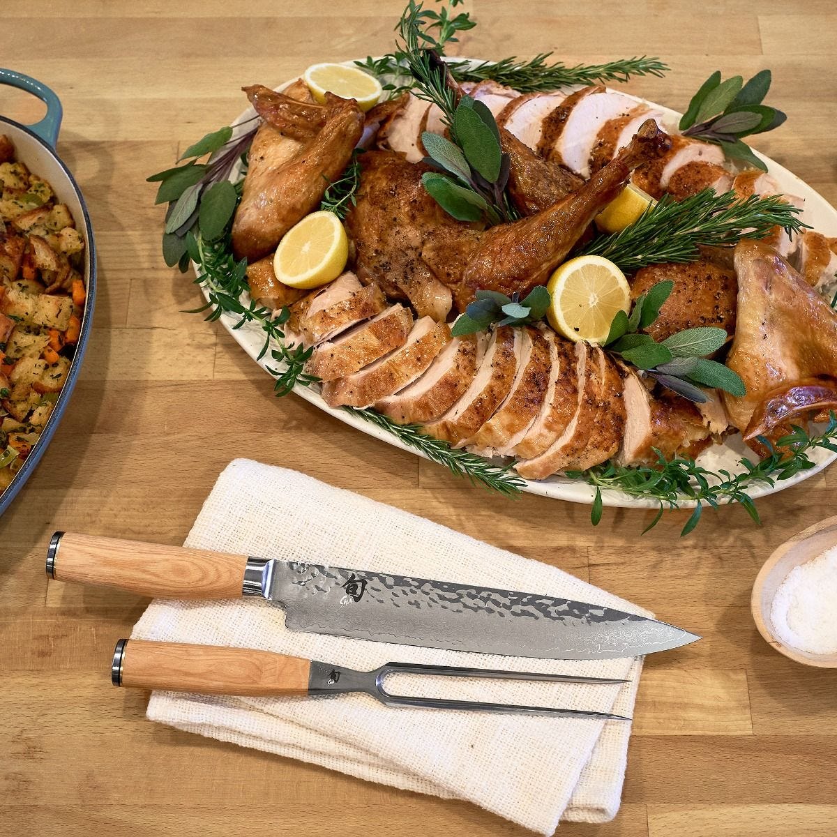 Shun Premier Blonde 2-Piece Carving Set — Blonde