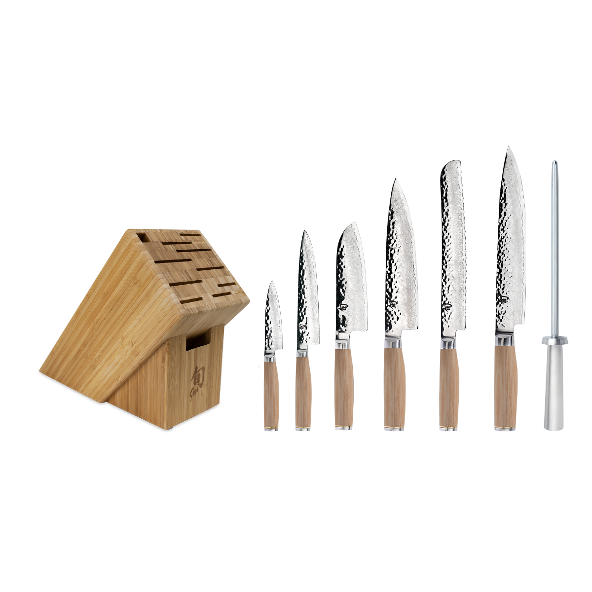 Shun Premier Blonde 8-Piece Professional Block Set — Blonde