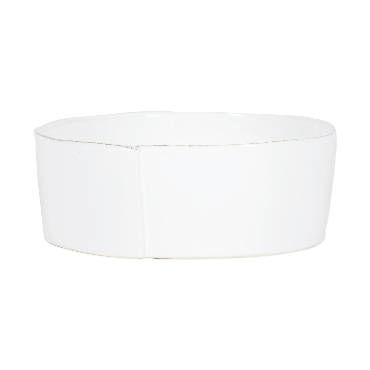 Lastra Large Serving Bowl White