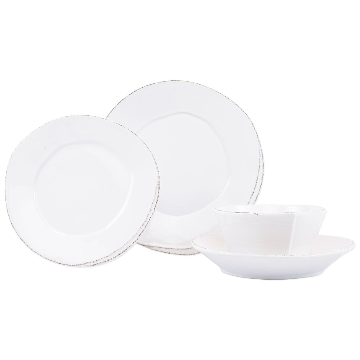 Lastra Four-Piece Place Setting White