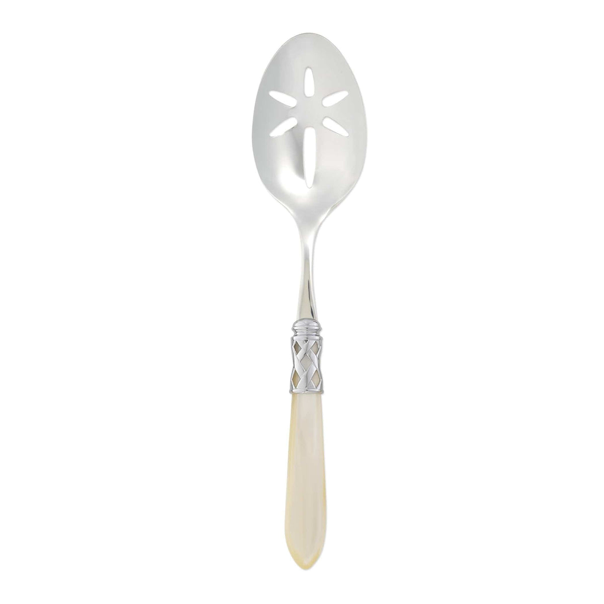 Aladdin Brilliant Slotted Serving Spoon Ivory