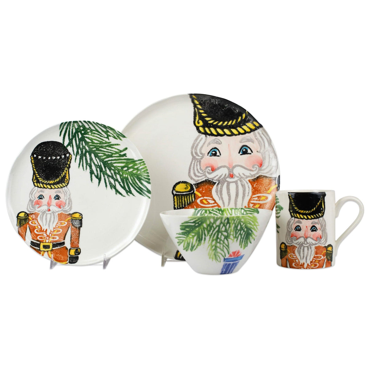 Nutcrackers Gold Four-Piece Place Setting Gold