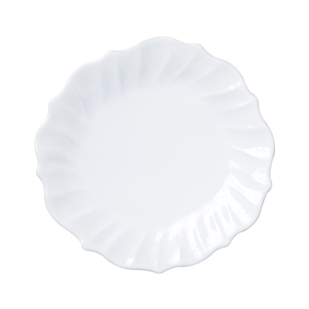 Incanto Stone White Ruffle Dinner Plate Ruffle