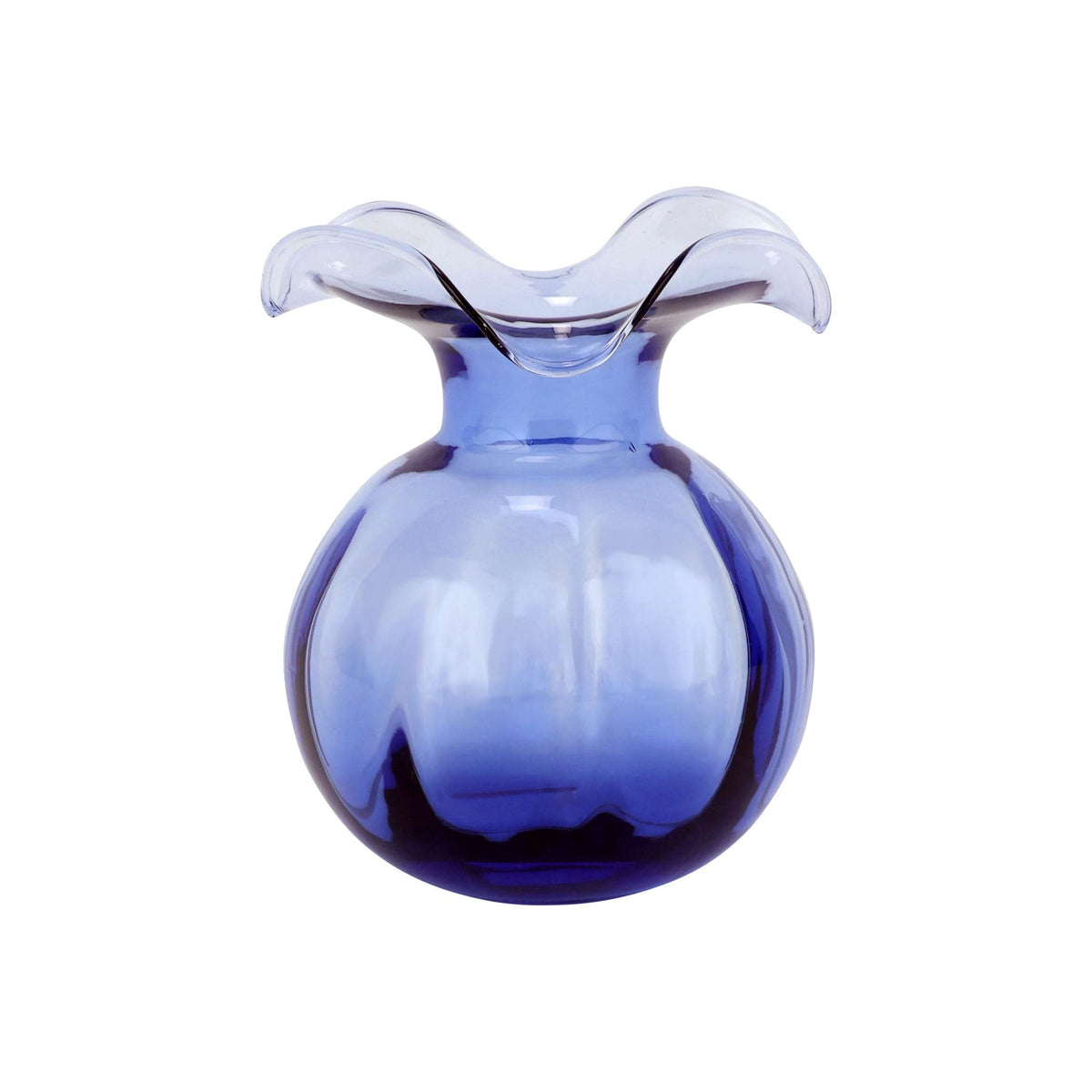 Hibiscus Glass Bud Vase Indigo