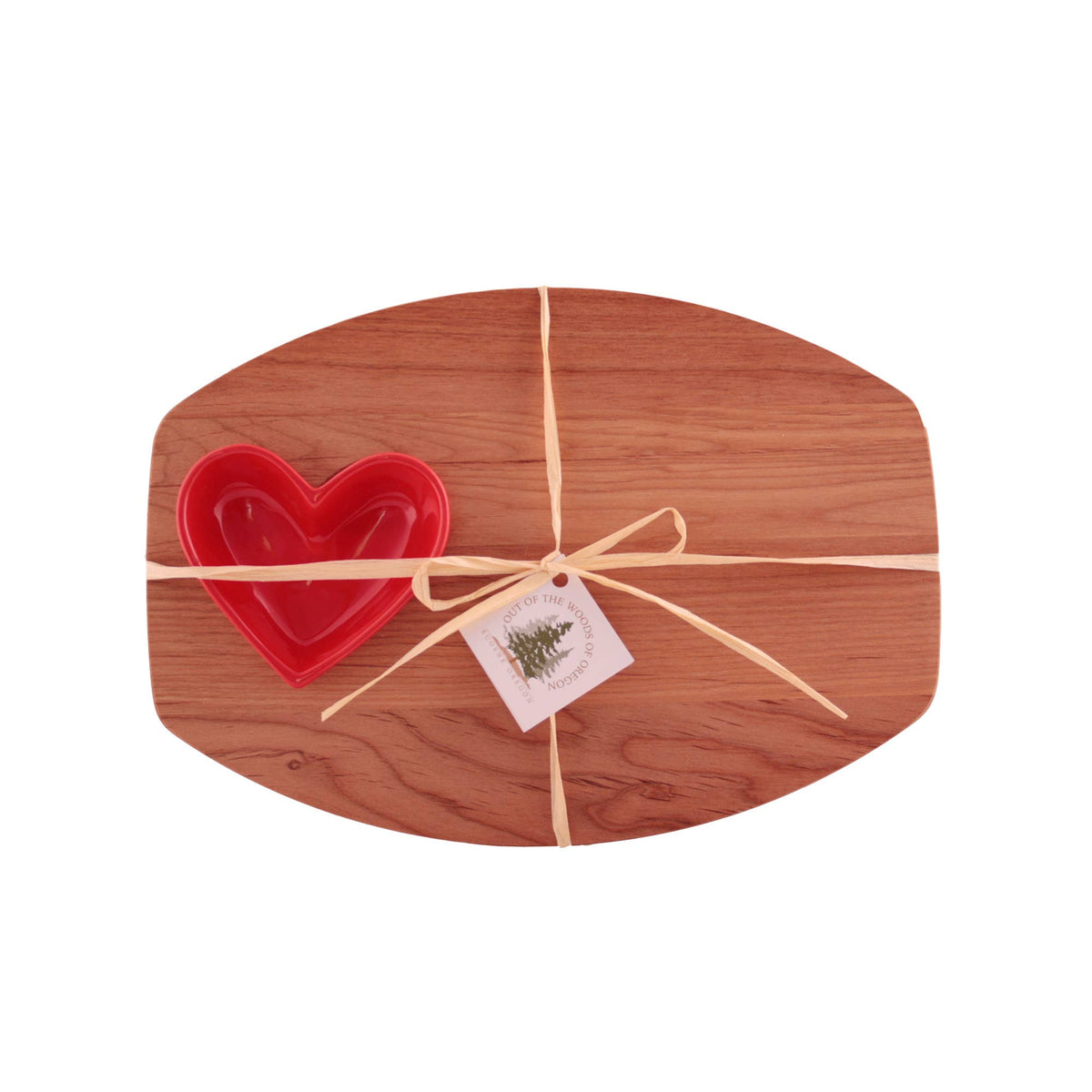 Small Heart Board with Heart Shaped Bowl