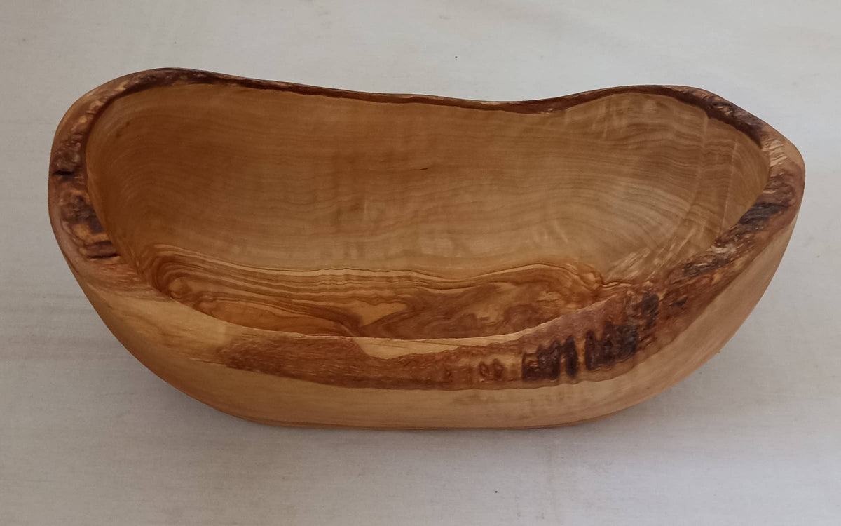 Oval Salad/Fruit bowl Olive Wood 10.6”L x 6.3"W