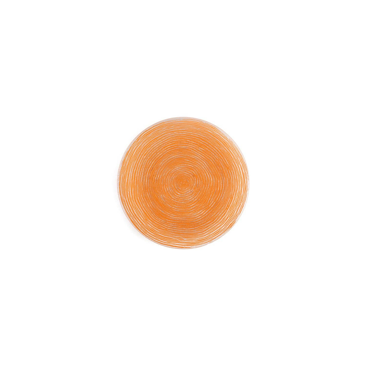 Glass Dinnerware dia.7.75" Round Orange Glass Plate (Set of 2)