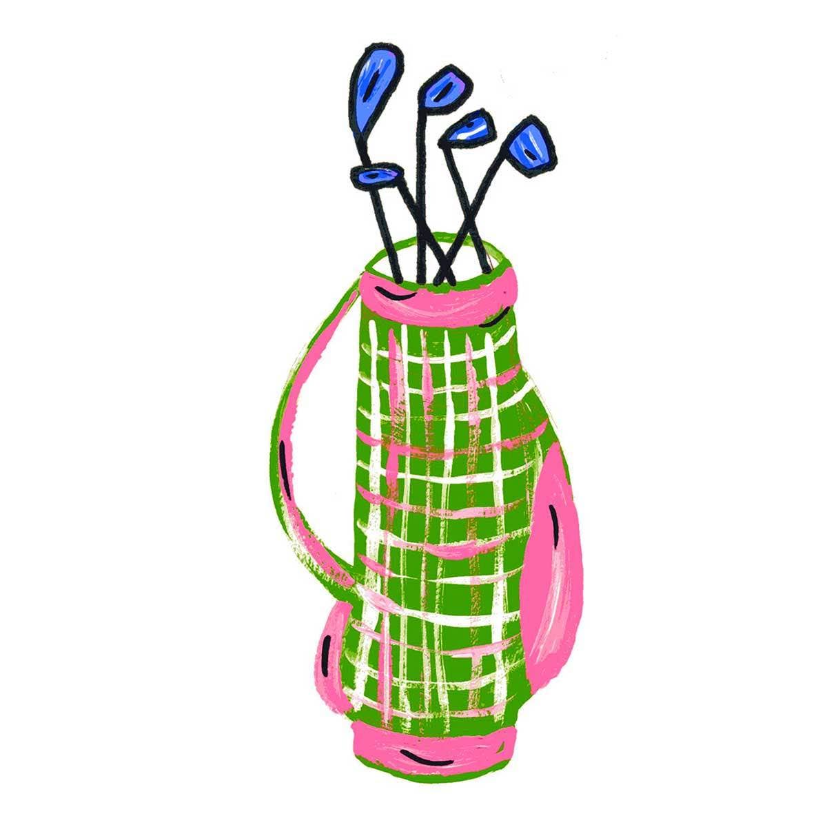 Golf Bag Tea Towel