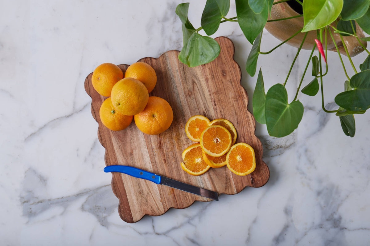 Scalloped Cutting Board, Large Square