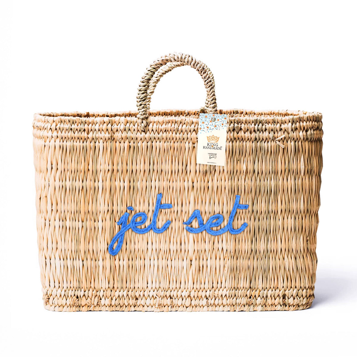 Personalized double embroidered name + Custom Weave Handbag
