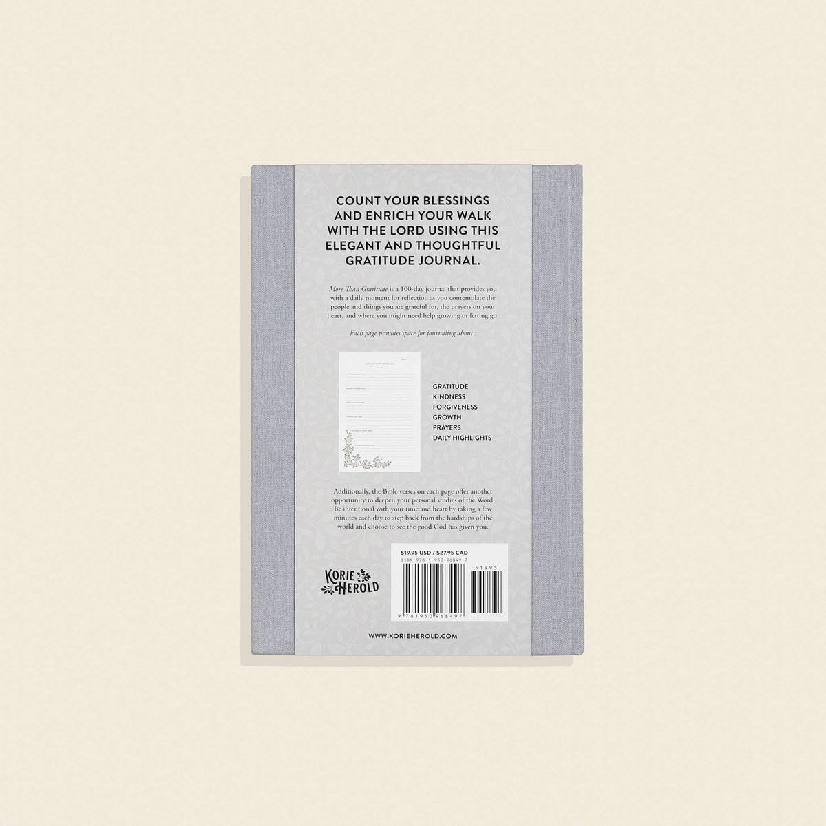 More Than Gratitude: A Christian Guided Journal
