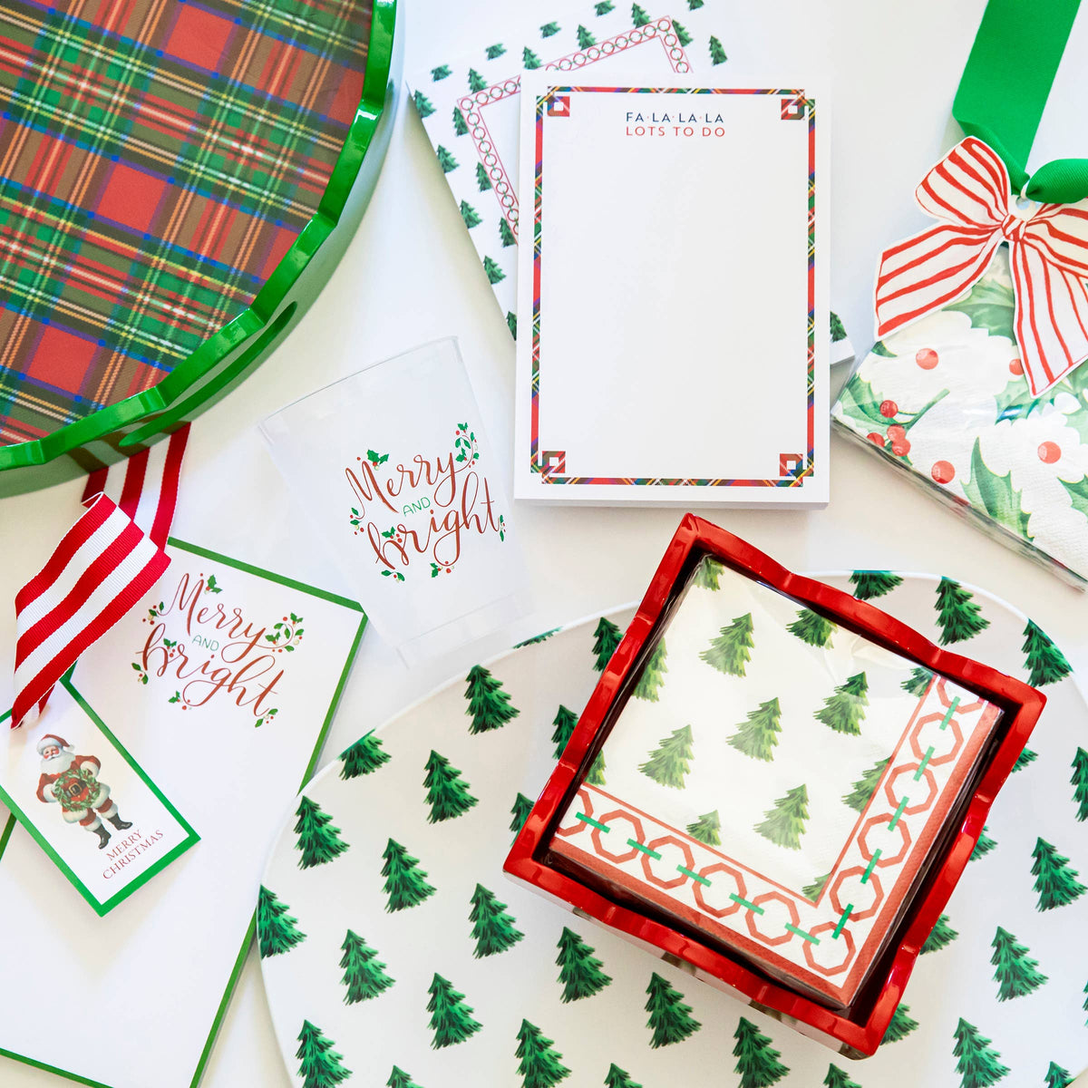 In Stock WH Paper Cocktail Napkins | Christmas Tree Farm