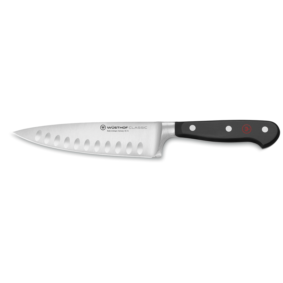 Wusthof Classic 6" Hollow Edge Chef's Knife — Black