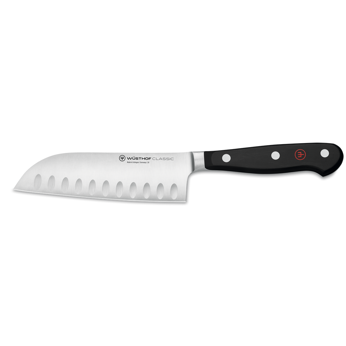 Wusthof Classic 5" Hollow Edge Santoku — Black