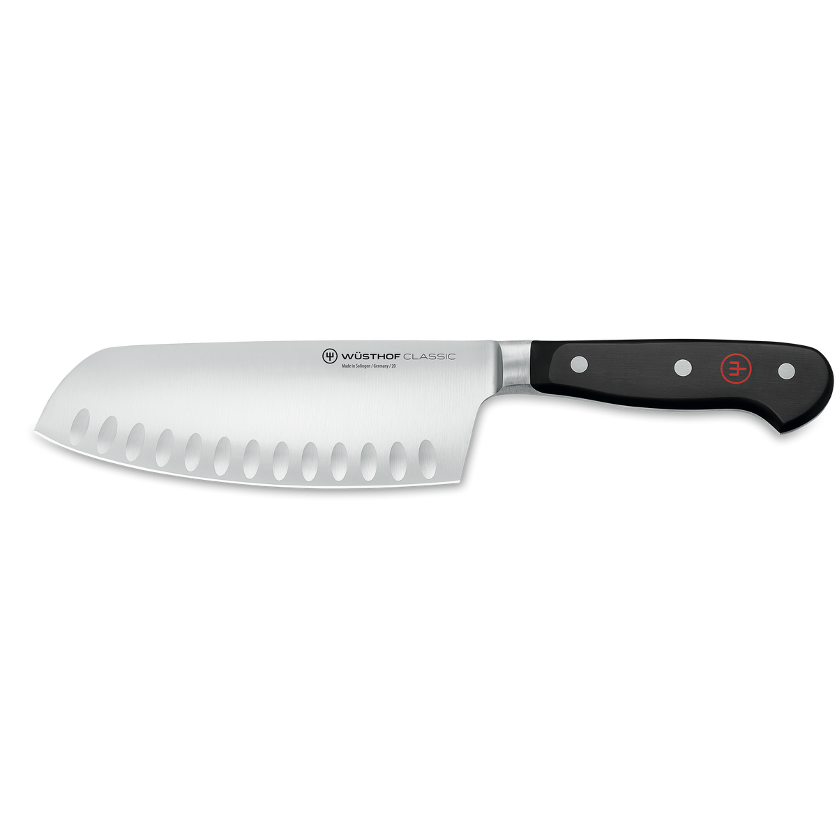 Wusthof Classic 7" Hollow Edge Chai Dao — Black