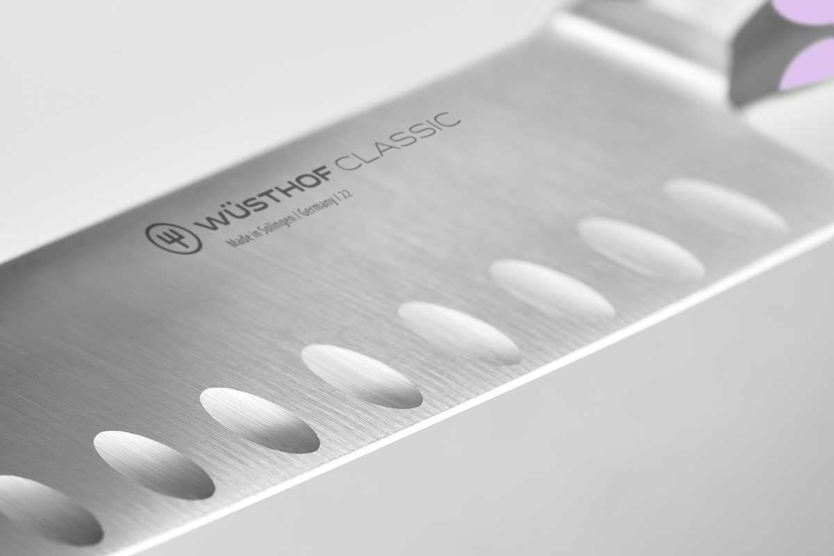 Wusthof Classic 7" Hollow Edge Santoku — Black