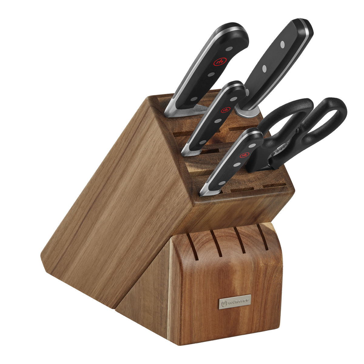 Wusthof Classic 6-Piece Starter Knife Block Set — Black
