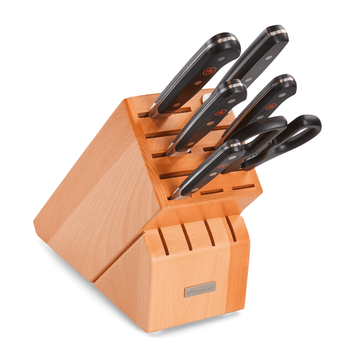 Wusthof Classic 7-Piece Knife Block Set — Black
