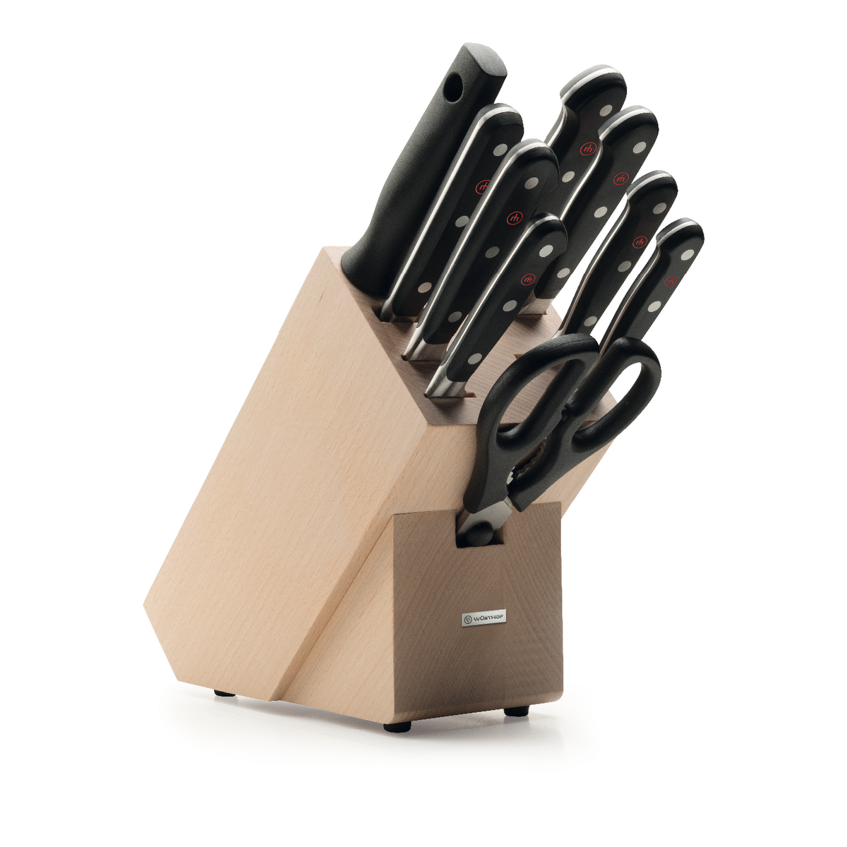 Wusthof Classic 10-Piece Knife Block Set — Beech