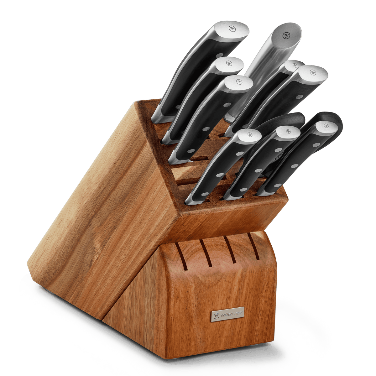 Wusthof Classic Ikon 11-Piece Knife Block Set — Black