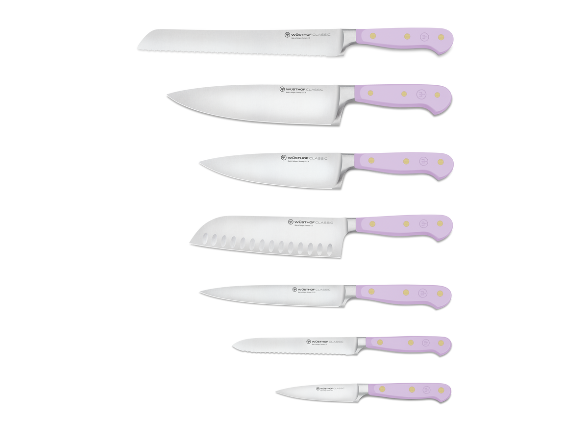 Wusthof Classic 8-Piece Designer Knife Block Set — Coral Peach