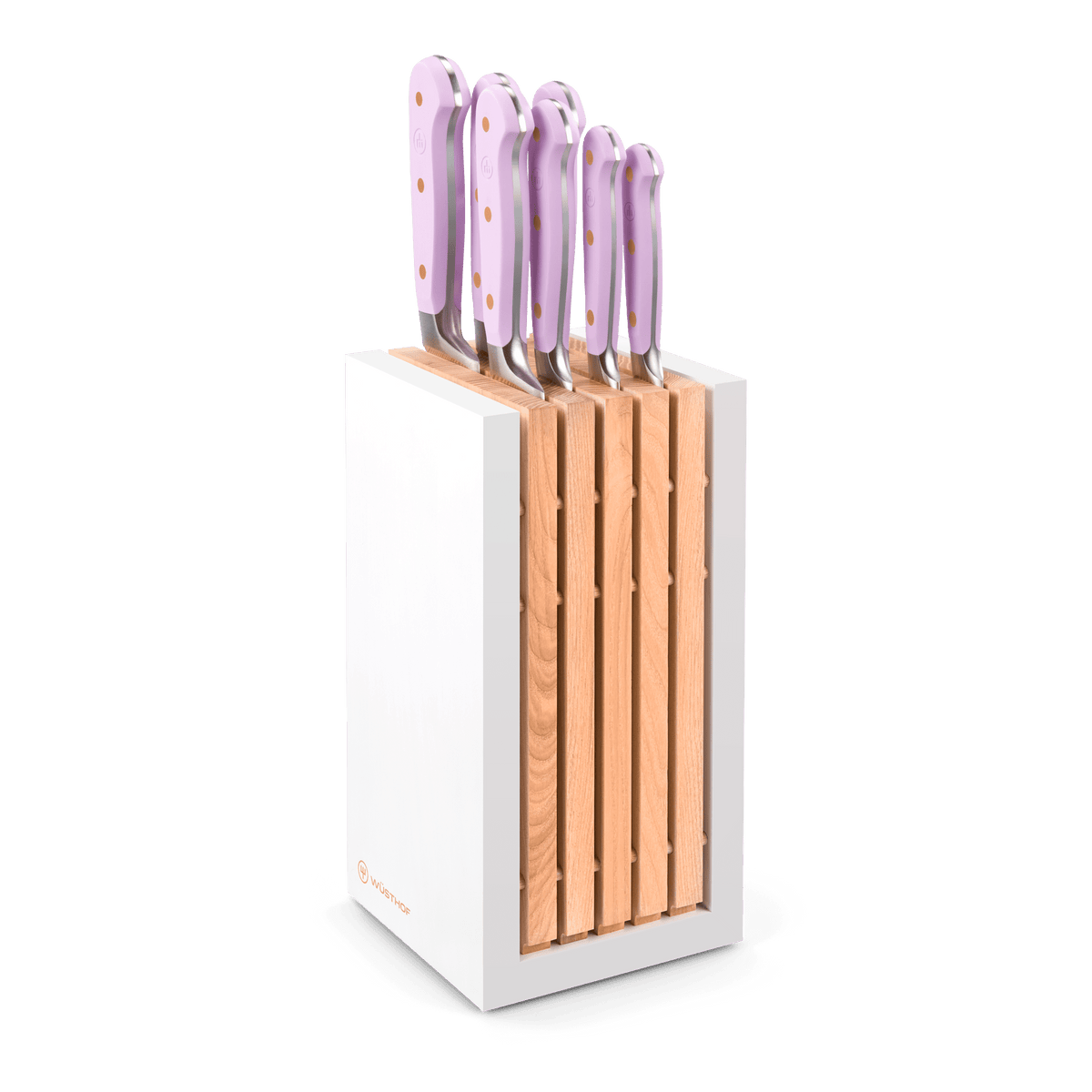 Wusthof Classic 8-Piece Designer Knife Block Set — Coral Peach