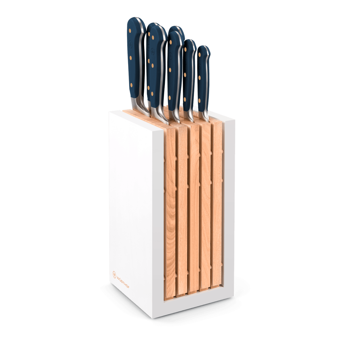 Wusthof Classic 8-Piece Designer Knife Block Set — Coral Peach