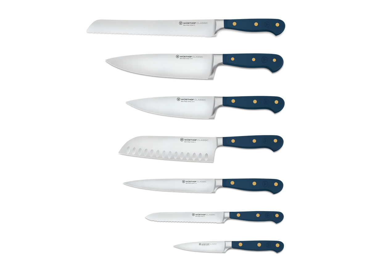 Wusthof Classic 8-Piece Designer Knife Block Set — Coral Peach