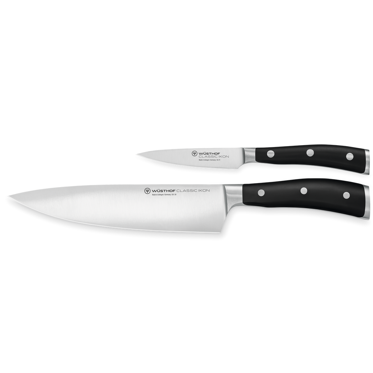 Wusthof Classic Ikon 2-Piece Cook's Set — Black