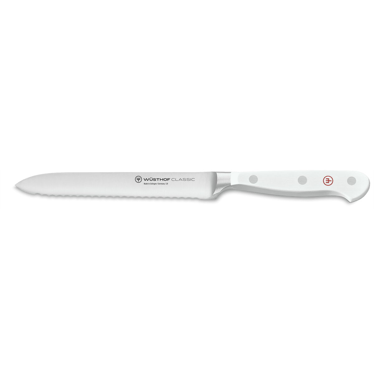 Wusthof Classic 5" Serrated Utility Knife — Black
