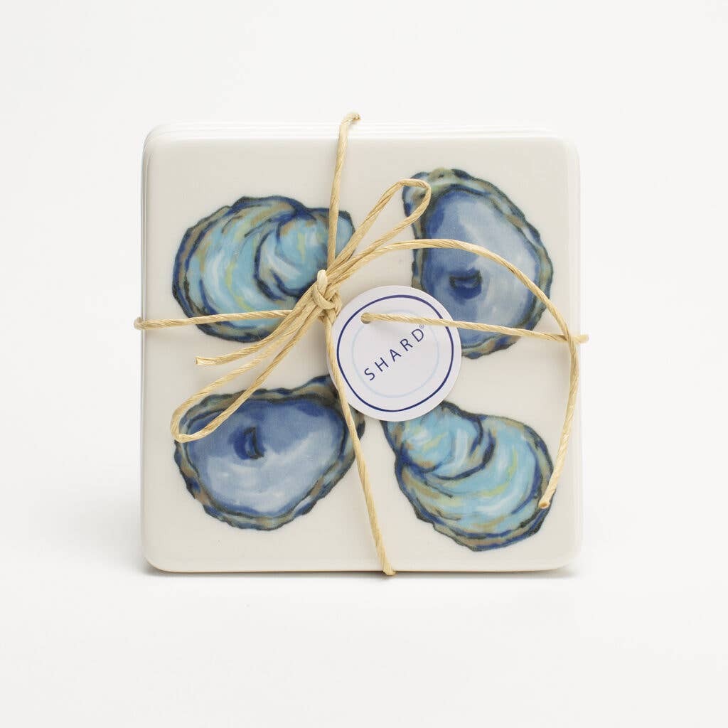 Oyster 4 Piece Coaster Set