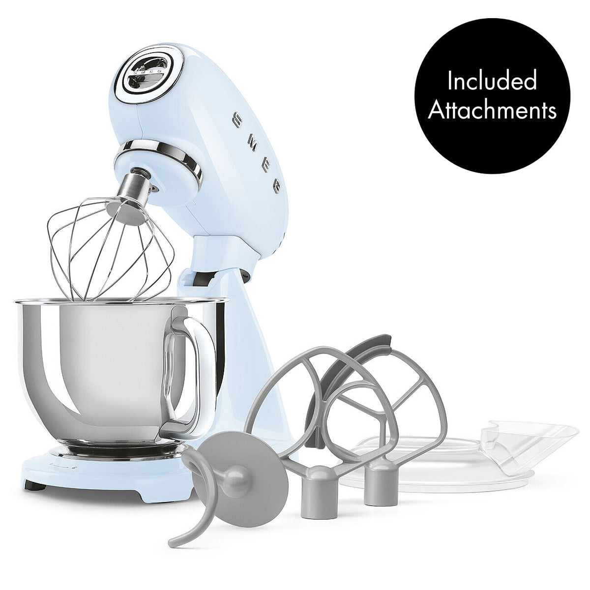 SMEG Forte Stand Mixer (SMF05) – Pastel Blue