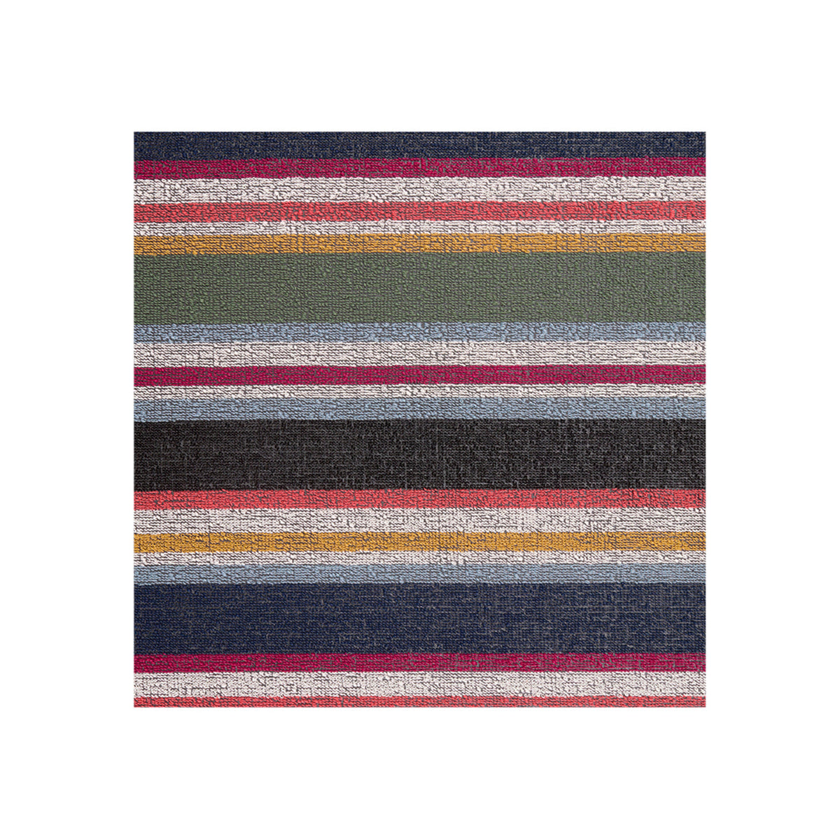 Shuffle Stripe Shag Mat Samples - Petunia