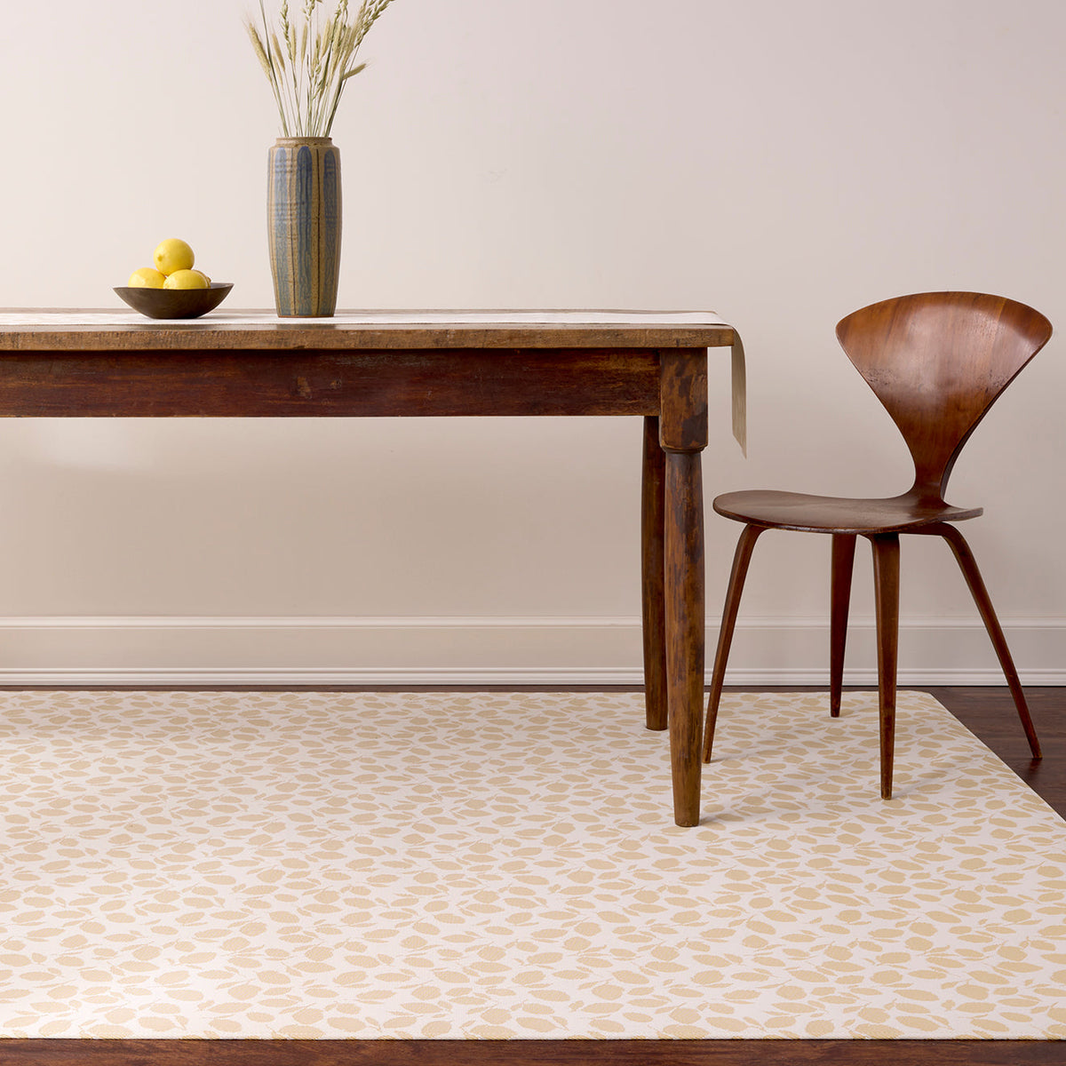 Lemon Leaves Rugs - Goldenrod