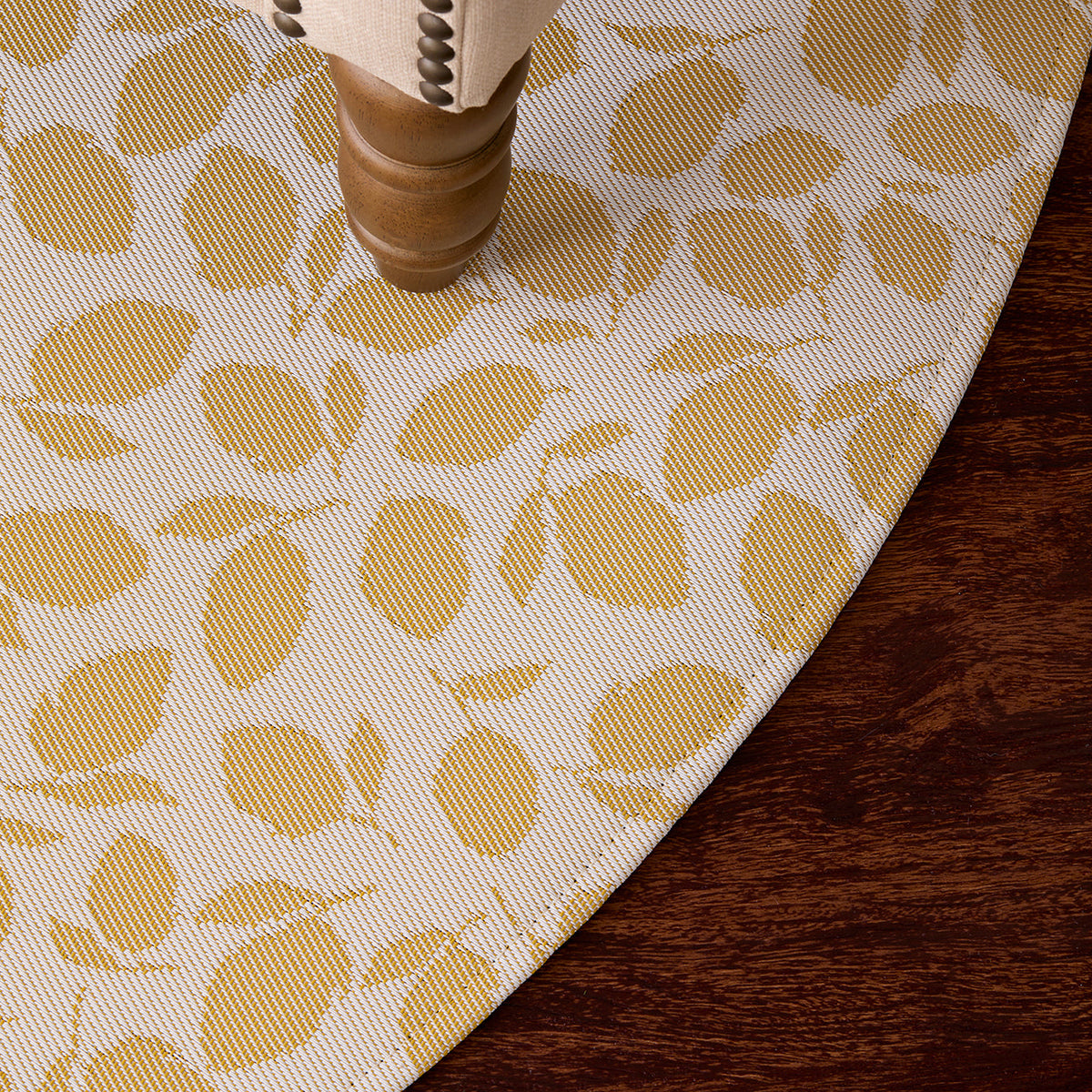 Lemon Leaves Rugs - Goldenrod