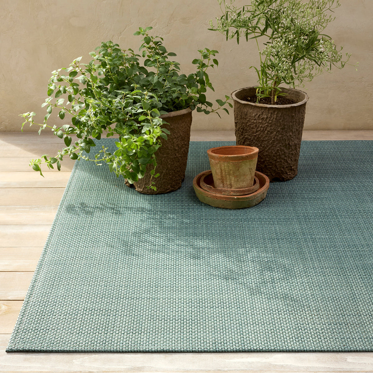 Basketweave Rugs - Celadon