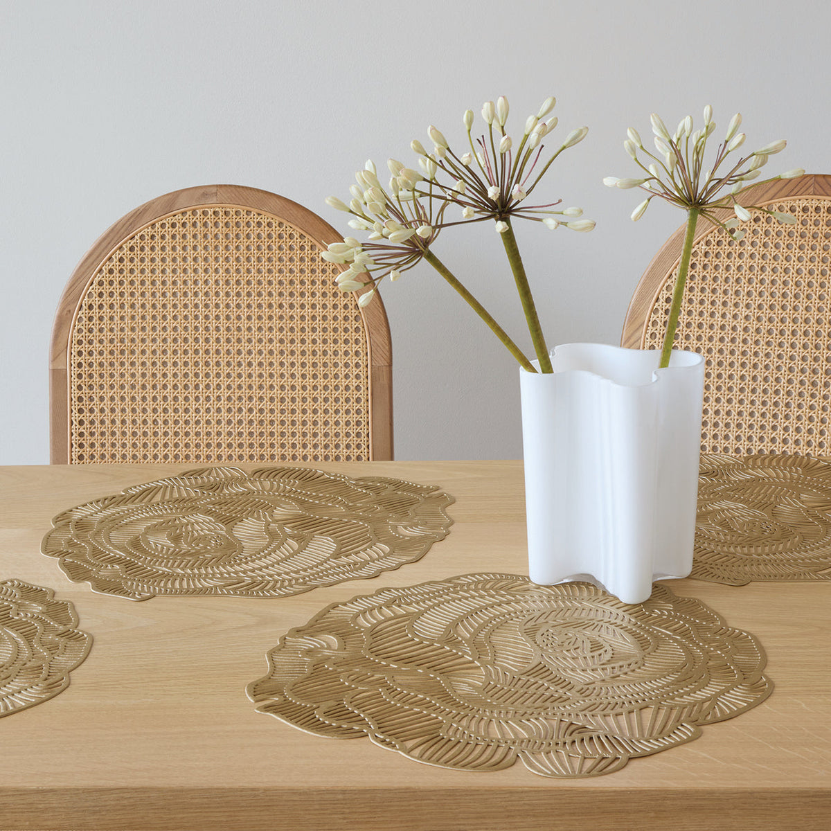 Rose Placemats - Brass