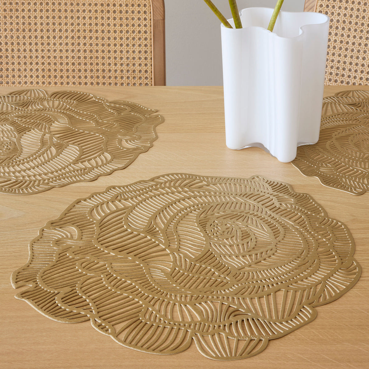 Rose Placemats - Brass