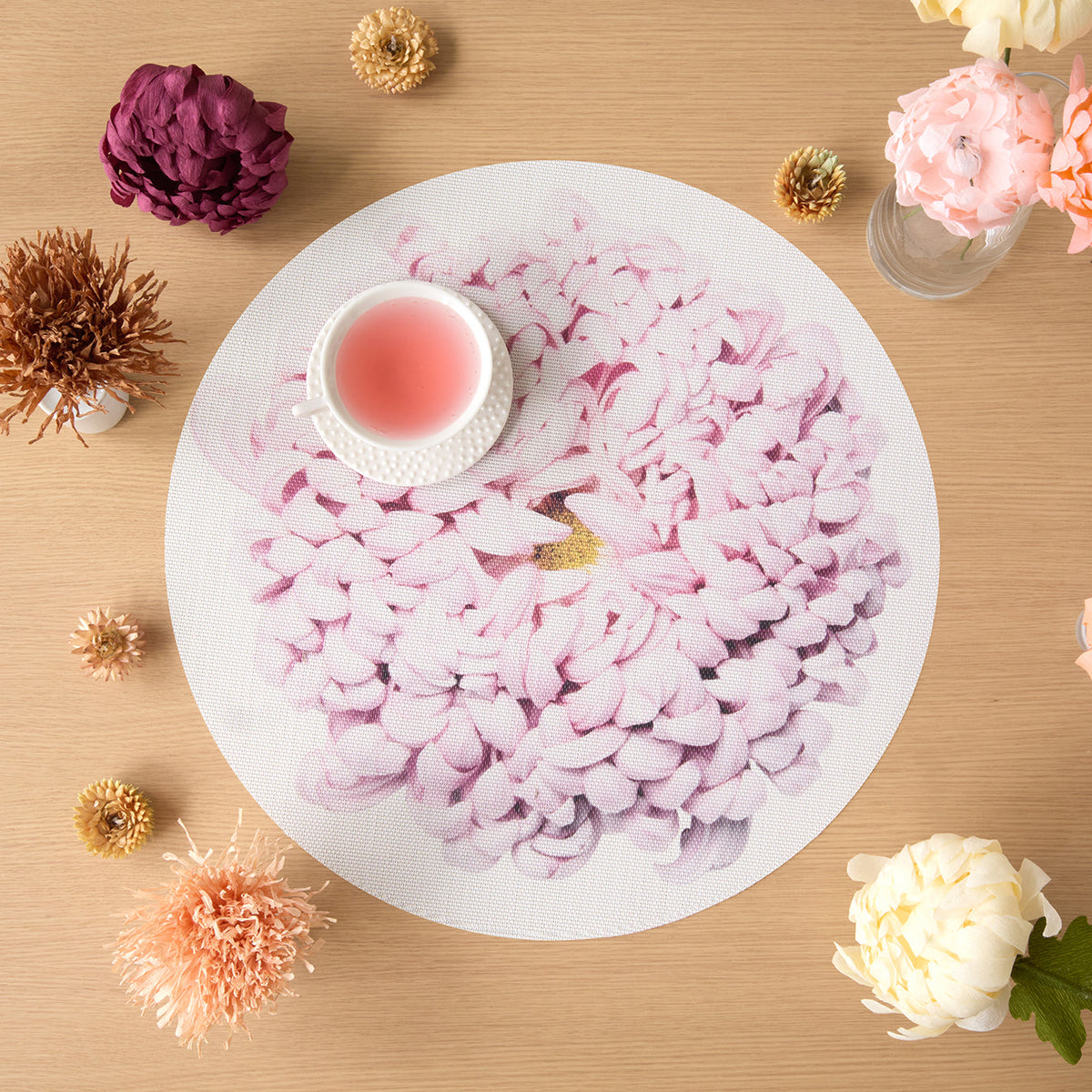 Mums Placemats - Blush