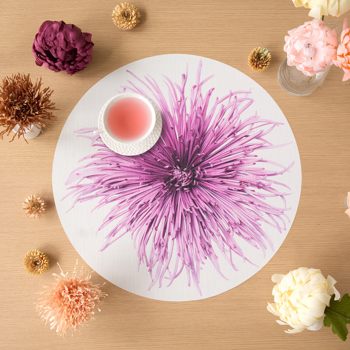 Mums Placemats - Plum