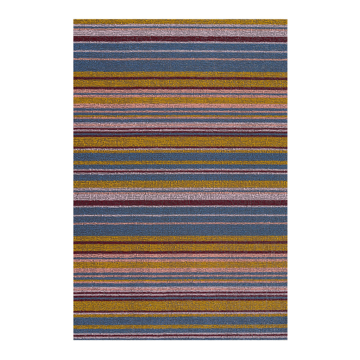 Echo Stripe Shag Mat - Dusk