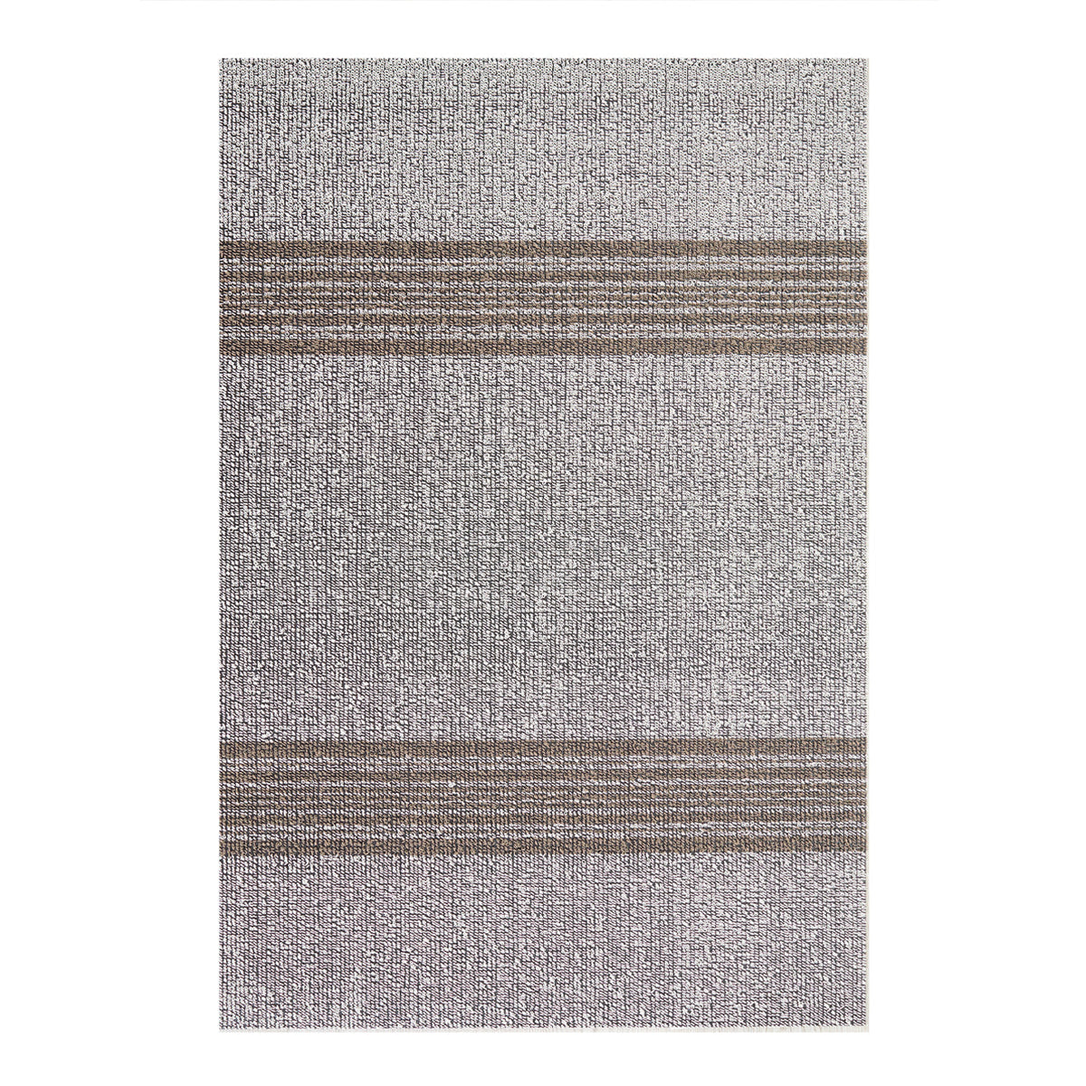 Relay Stripe Shag Mat - Ivory