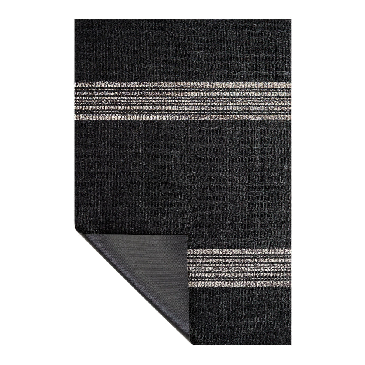 Relay Stripe Shag Mat - Coal
