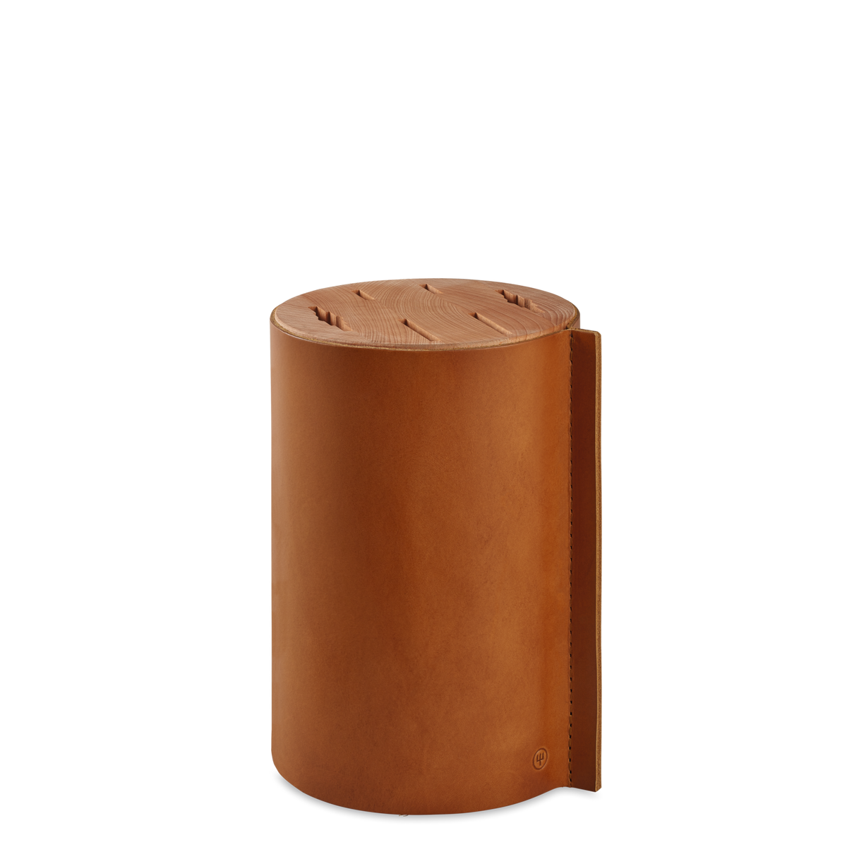Wusthof Villa 6-Slot Knife Block — Leather