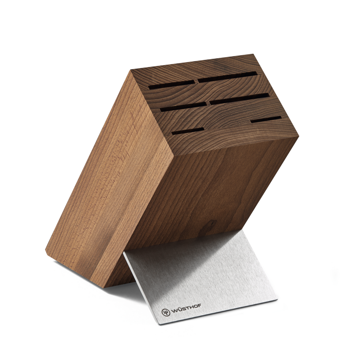 Wusthof 6-Slot Heat Treated Knife Block — Beech