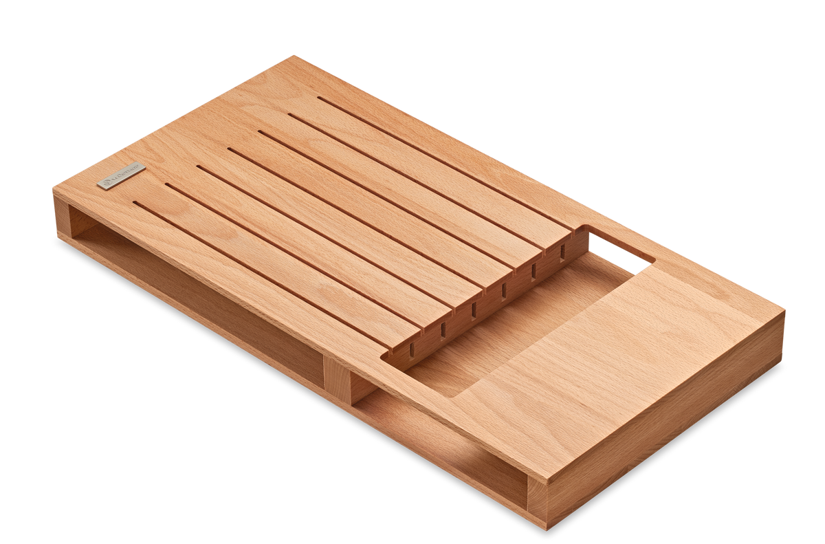 Wusthof 7-Slot In-Drawer Knife Tray — Beech