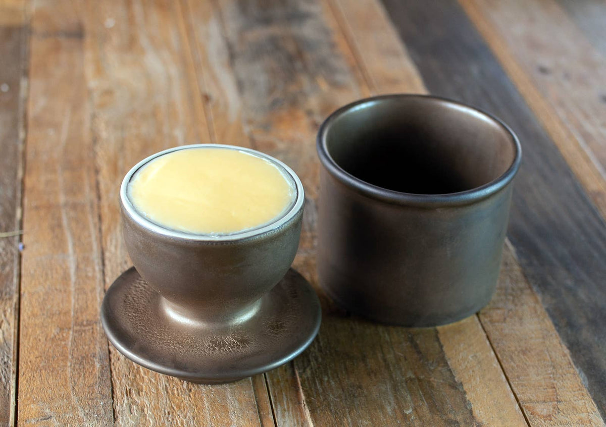 The Original Butter Bell® Crock - Reactive Glaze Bronze Matte