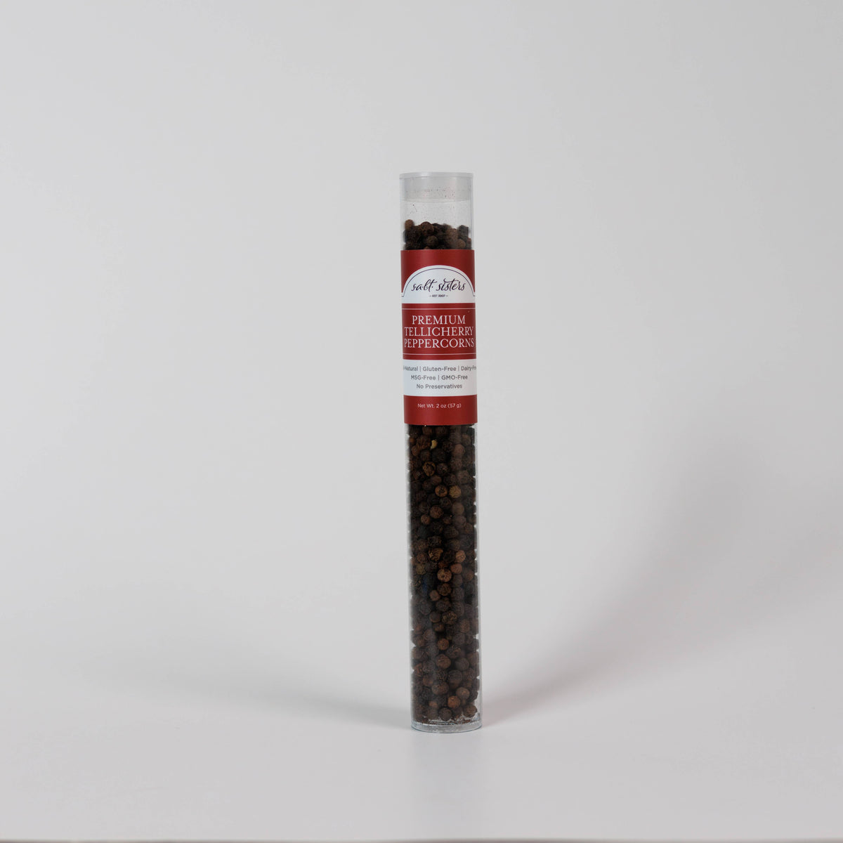Grinder Refill Tube - Peppercorns - Premium Tellicherry -2oz